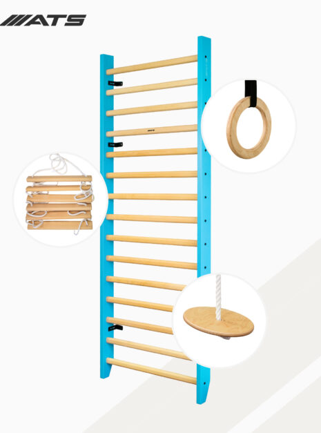 ATS 002 Drewniane drabinki gimnastyczne - od producenta - do ćwiczeń, na ścianę