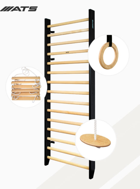 ATS 004 Drewniane drabinki gimnastyczne - od producenta - do ćwiczeń, na ścianę