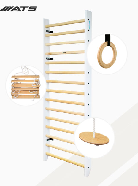 ATS 005 Drewniane drabinki gimnastyczne - od producenta - do ćwiczeń, na ścianę